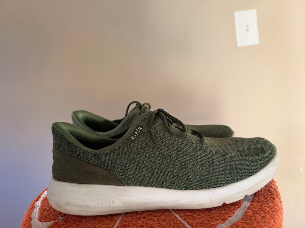 Kizik Madrid eco knit sneaker green mens 13 wide